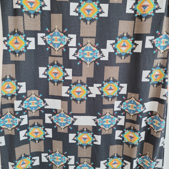 💕 LuLaRoe Julia Geometric Print Dress Women's Size Small - Picture 8 of 9